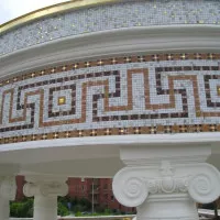 Панно узор для фасада из мозаики